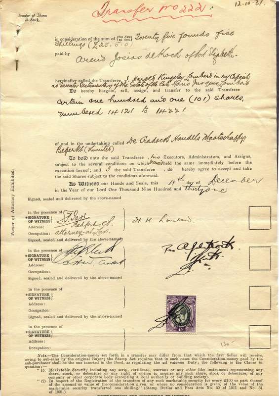 Union of SA - Revenue Document