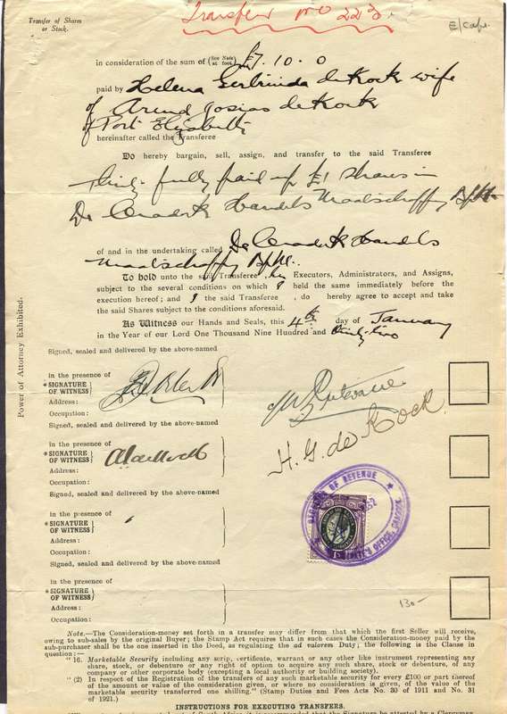 Union of SA - Revenue Document
