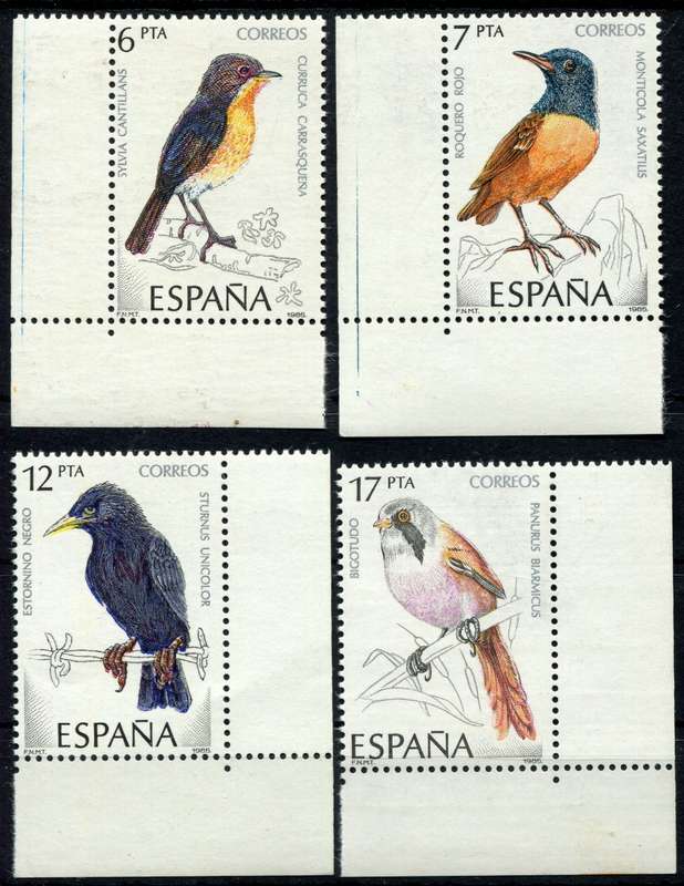 Spain - Birds - 1985 - MNH