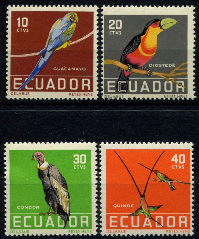 Ecuador - Birds - 1958 - MNH