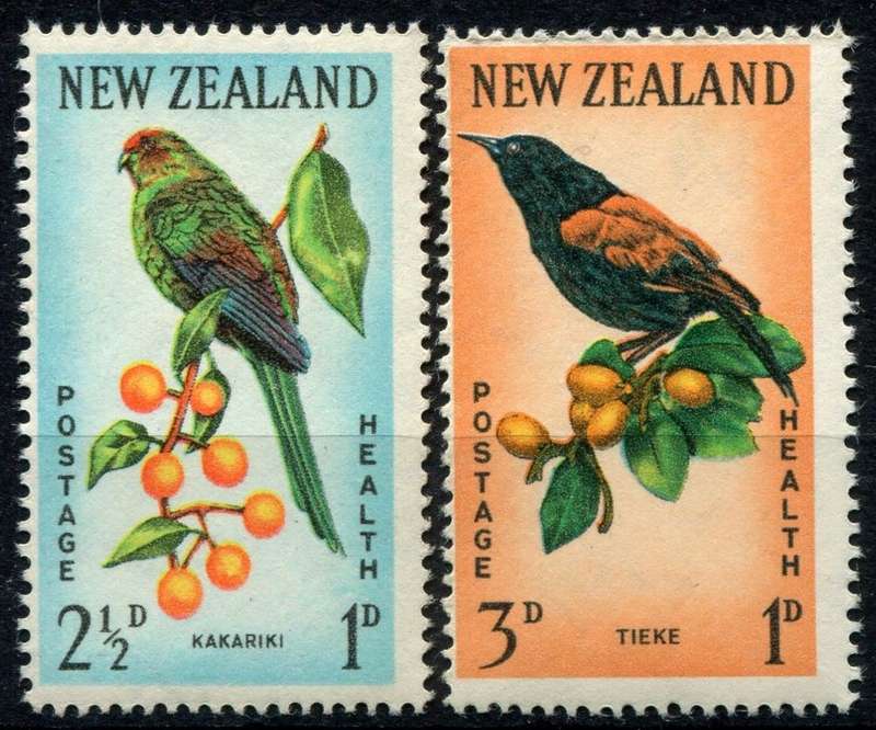 New Zealand - Birds - 1963 - MM