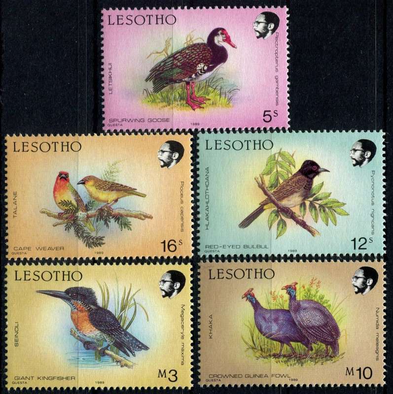 Lesotho - Birds - 1989 - MNH