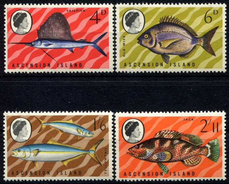 Ascension Island - Water Life - Fish - 1969 - MNH