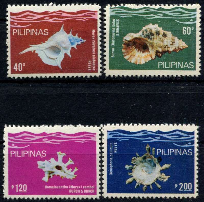 Philippines - Water Life - Shells - 1980 - MNH