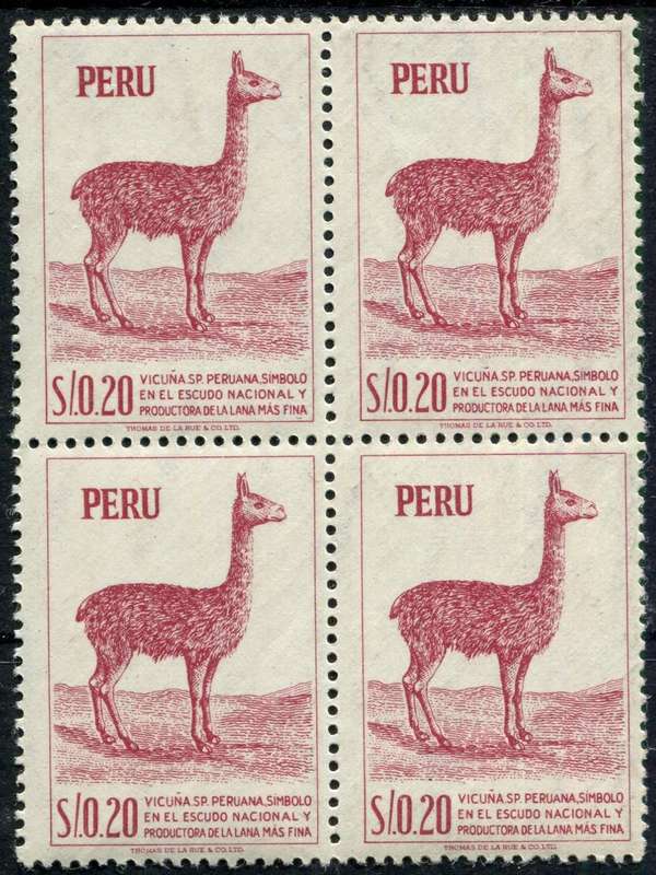 Peru - Animals - 1952 - MNH