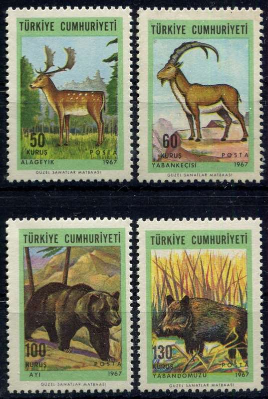 Turkey - Animals - 1967 - MNH