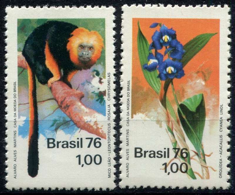 Brazil - Animals/Flowers - 1976 - MNH