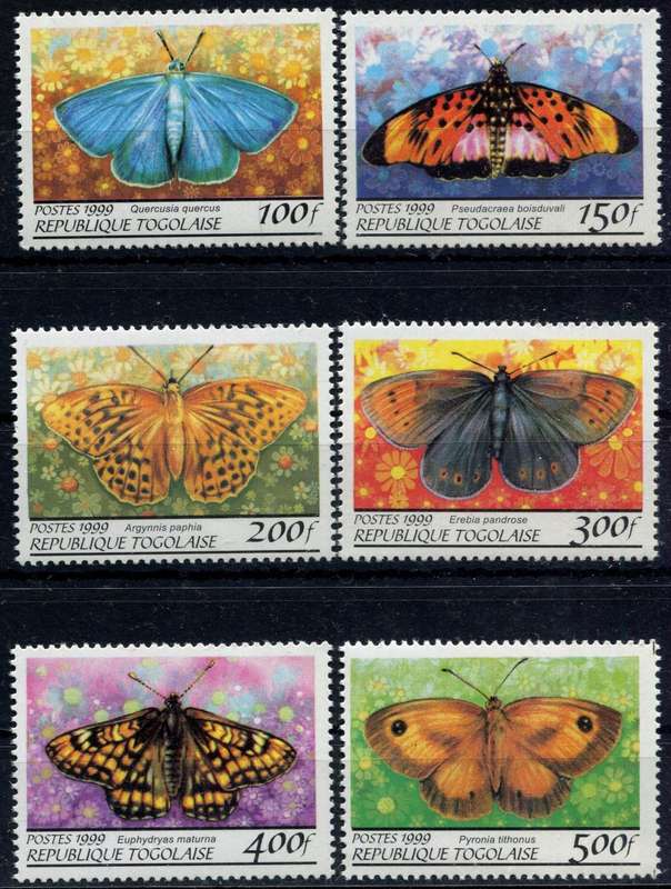 Togo - Butterflies - 1999 - MNH