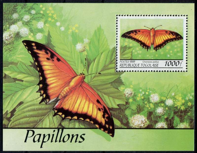 Togo - Miniature Sheet - Butterflies - 1999 - MNH