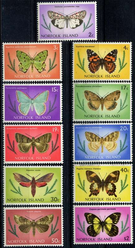 Norfolk Island - Butterflies/Moths - 1976 - MNH
