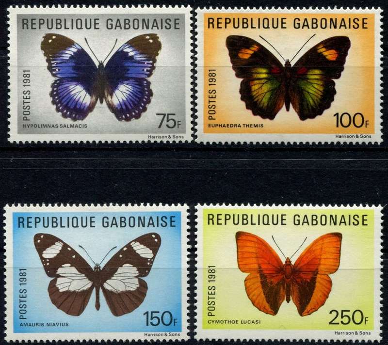 Gabon - Butterflies - 1981 - MNH