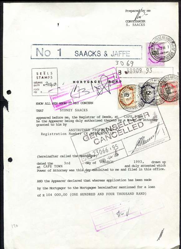 RSA - Document - Stamp Page Only