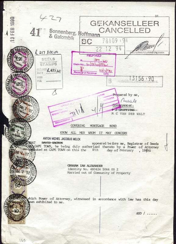 RSA - Document - Stamp Page Only
