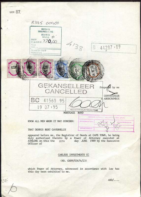 RSA - Document - Stamp Page Only