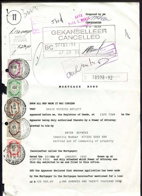 RSA - Document - Stamp Page Only