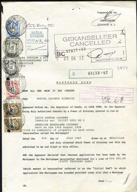 RSA - Document - Stamp Page Only