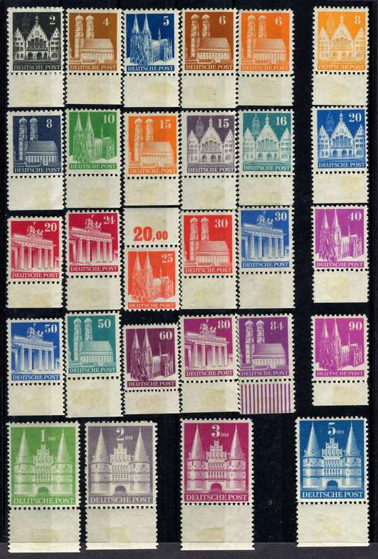 Germany - 1948 - Perforation 11 except 60pf 14 - MM