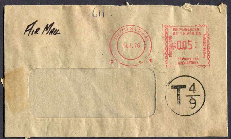 Taxed Cover From South Africa to Rhodesia