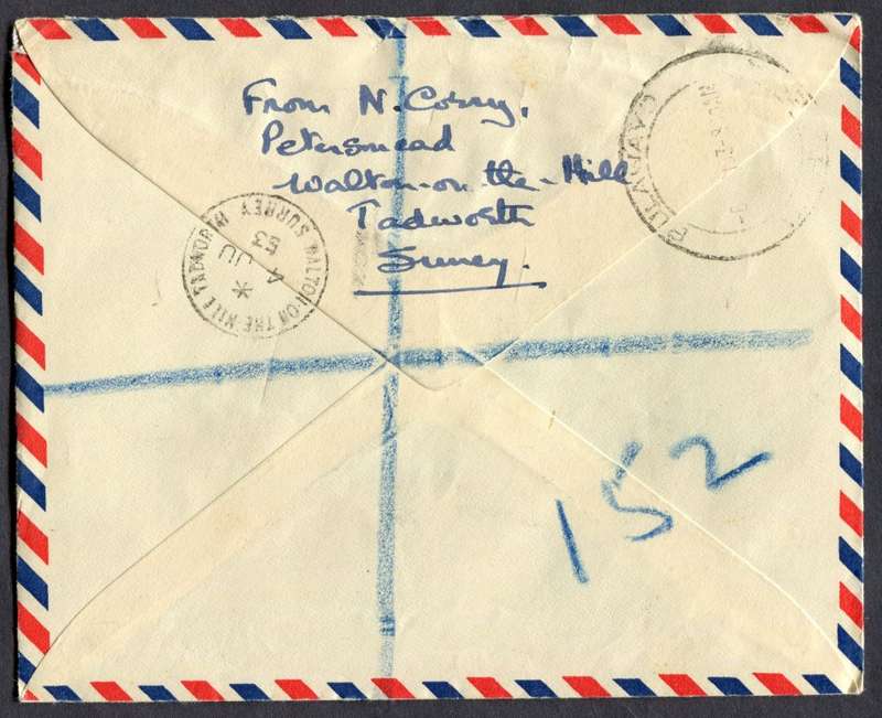 Great Britain - Cover With Letter and Unmounted Mint Set (Attached To Letter In The Margin)