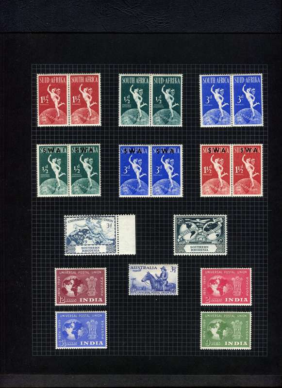 1949 UPU - Complete Omnibus + Some Extras - Mounted (Hinged) (On Stamps) In Album
