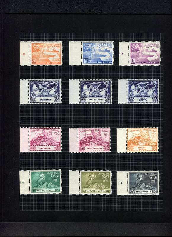 1949 UPU - Complete Omnibus + Some Extras - Mounted (Hinged) (On Stamps) In Album