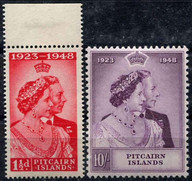 Pitcairn Islands - Royal Silver Wedding - Set of 2 - 1949 - MM