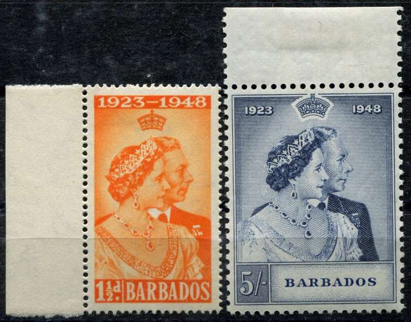 Barbados - Royal Silver Wedding - Set of 2 - 1948 - MM