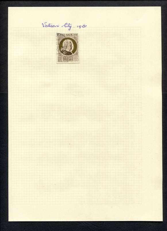 Vatican - 1 Stamp  Mounted (Hinged) on Old Album Page