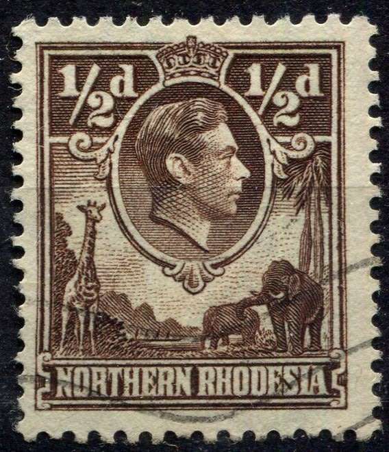 Northern Rhodesia - 1938 - Perforation 12.5 x 14 - Used