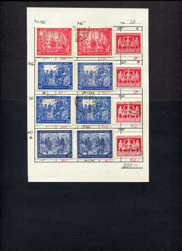 Germany - 12 Stamps Mounted On Old Approval Page
