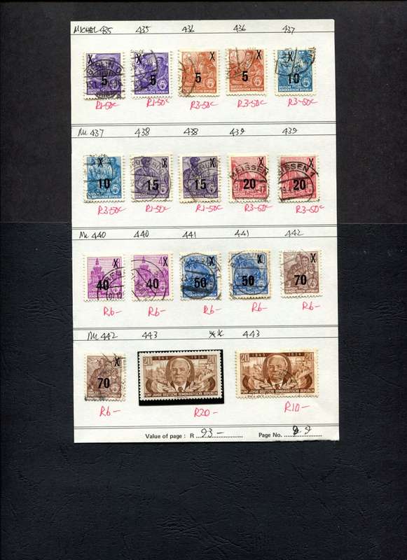 Germany - 18 Stamps Mounted On Old Approval Page
