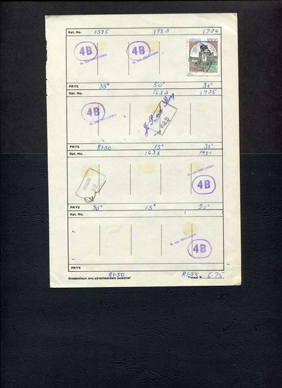 Italy - 1 Stamp Mounted (Hinged) On Old Approval Page