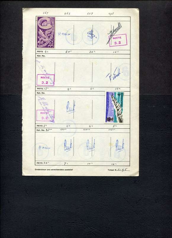 Great Britain - 2 Stamps Mounted (Hinged) On Old Approval Page