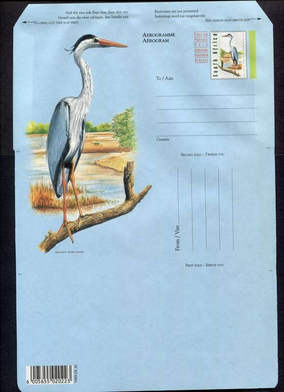 RSA - Postal Stationary - Aerogram - Dated 1999.09.30