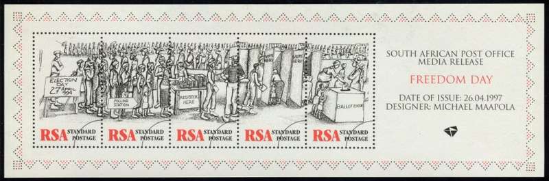 RSA - Miniature Sheet - Cinderella - Press Release - 1997 - MNH