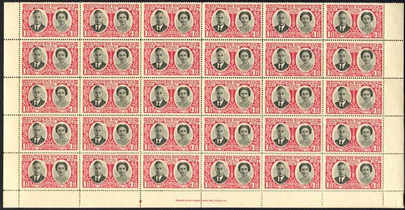 Southern Rhodesia - Set of 2 Sheets of 60 - MNH - Some Separation and Paper Remains
