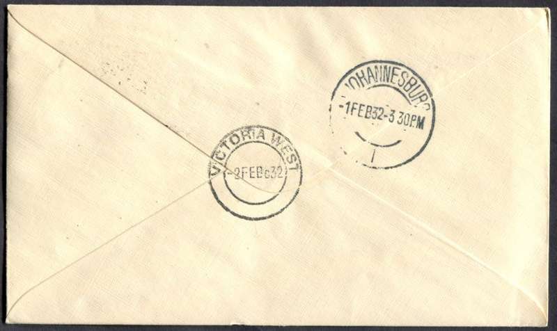 Southern Rhodesia - Flight Cover - First Official Air Mail