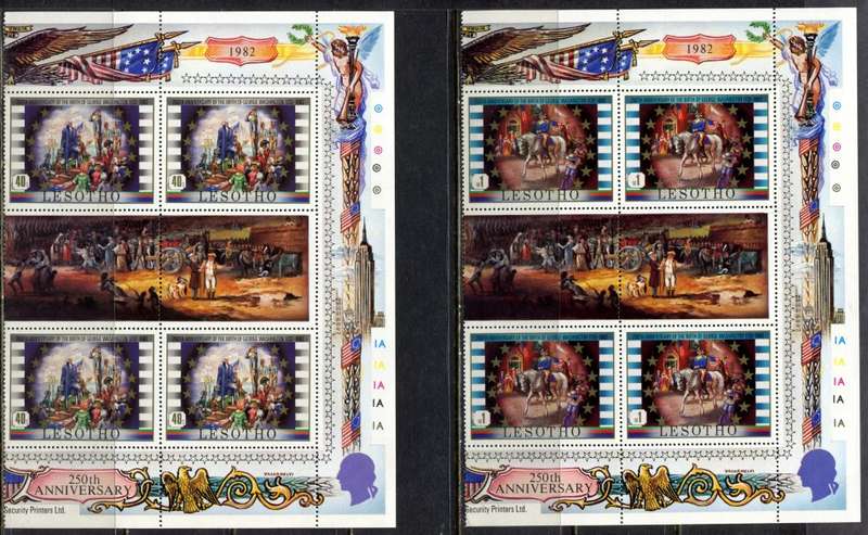 Lesotho - Set of 6 Control Blocks of 4 - 1982 - MNH