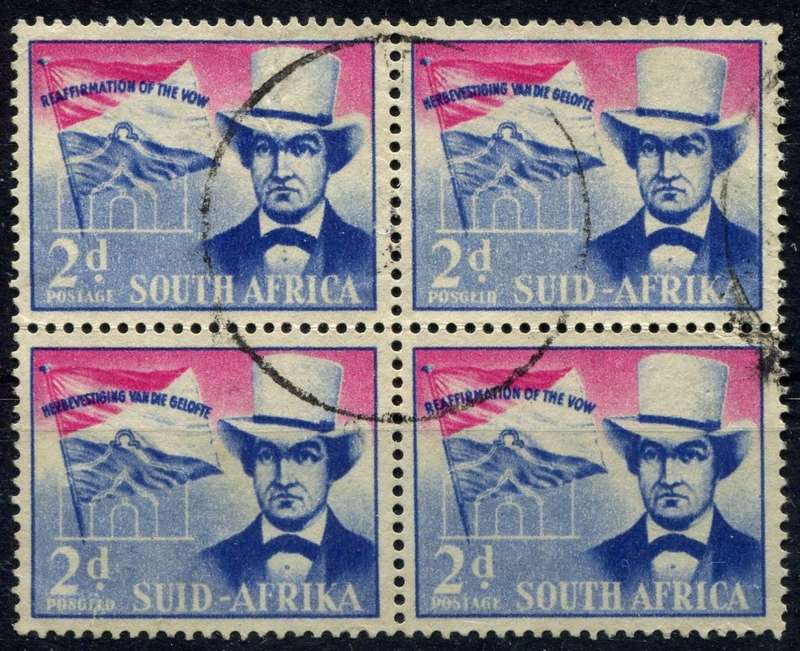 Union of SA  - Block of 4 - 1955 -  Used