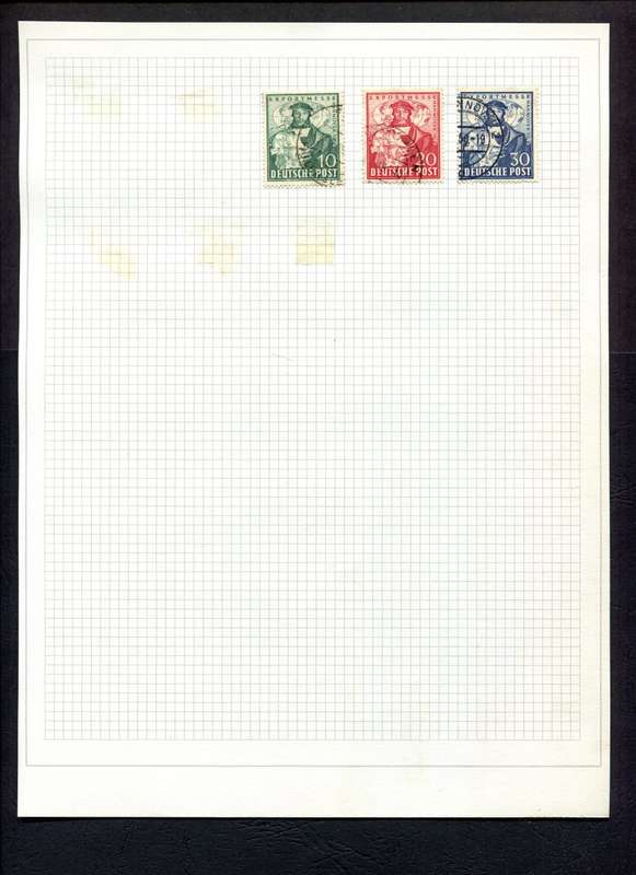Germany - 3 Stamps Mounted on Old Album Page