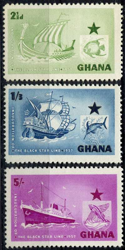 Ghana - Ships - 1957 - MM