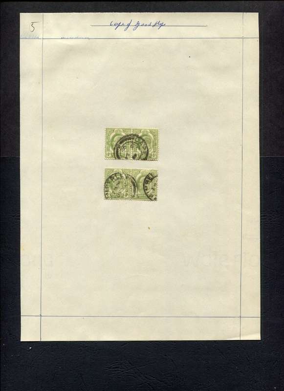 Cape of Good Hope - 4 Stamps Mounted (Hinged) on Old Stock Page