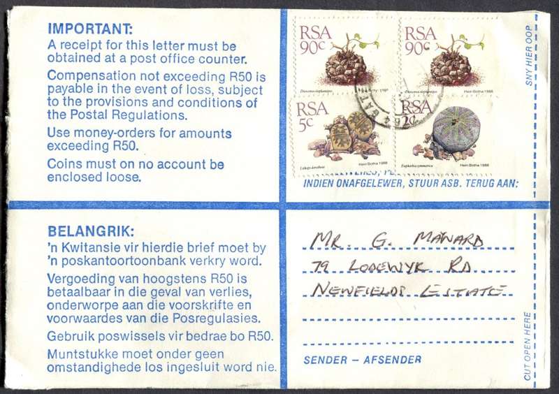 RSA - Cover Registered At Gatesville Post Office
