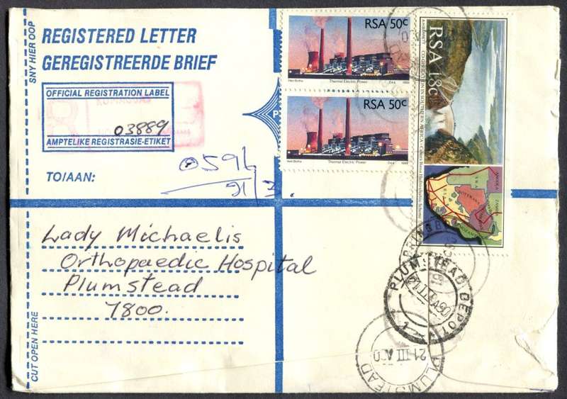 RSA - Cover Registered At Komaggas Post Office