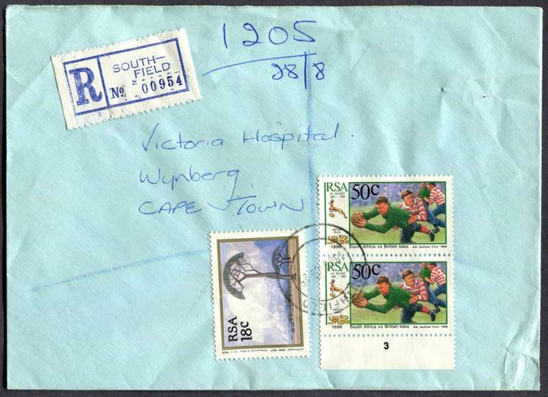 RSA - Cover Registered At Southfield Post Office