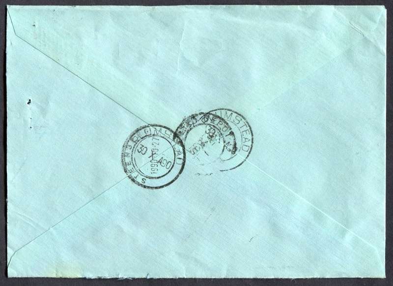 RSA - Cover Registered At Steenberg Post Office
