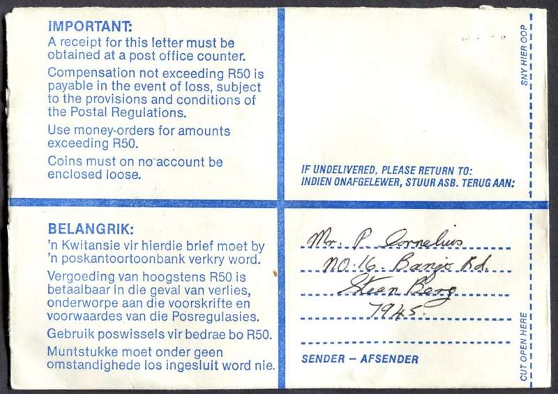 RSA - Cover Registered At Square Hill Post Office