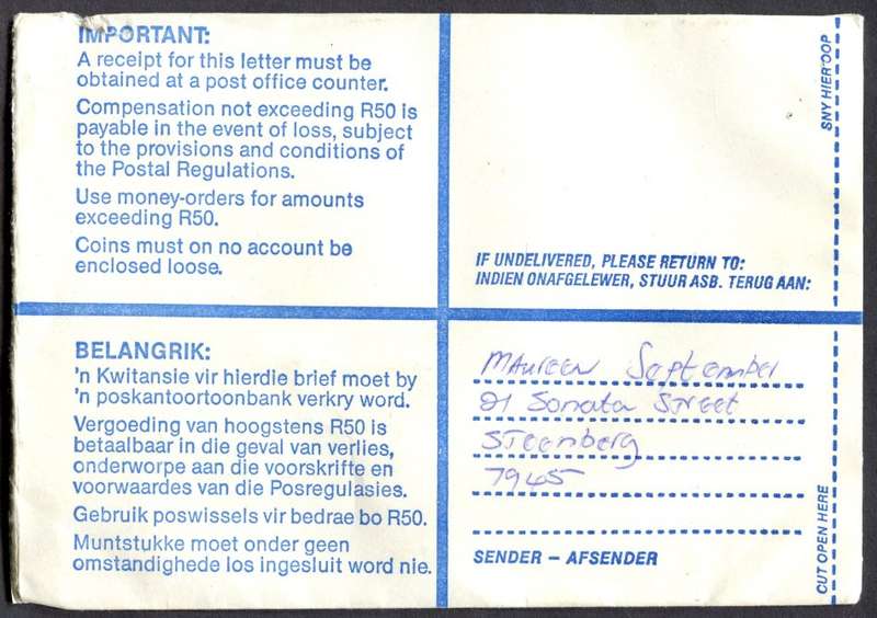 RSA - Cover Registered At Square Hill Post Office