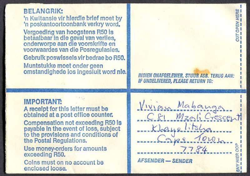RSA - Cover Registered At Steyning Post Office