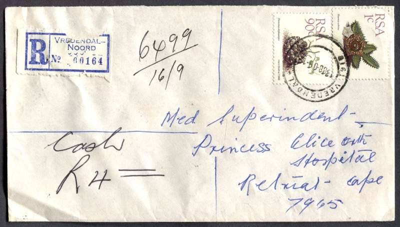 RSA - Cover Registered At Vredendal-Noord Post Office